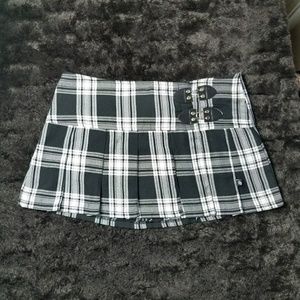 Royal Bones by Tripp Plaid Mini Skirt